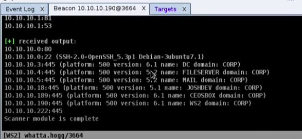 cobalt strike video screenshot scanner output