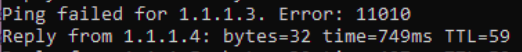 Ping Error 11010