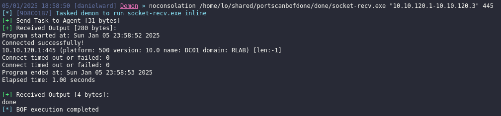 portscanning with timeout for speed