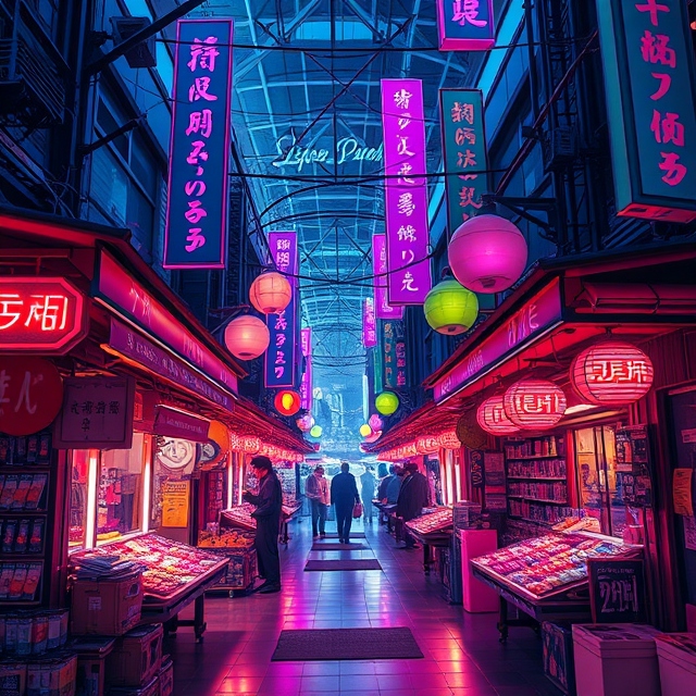 cyberpunk bazaar